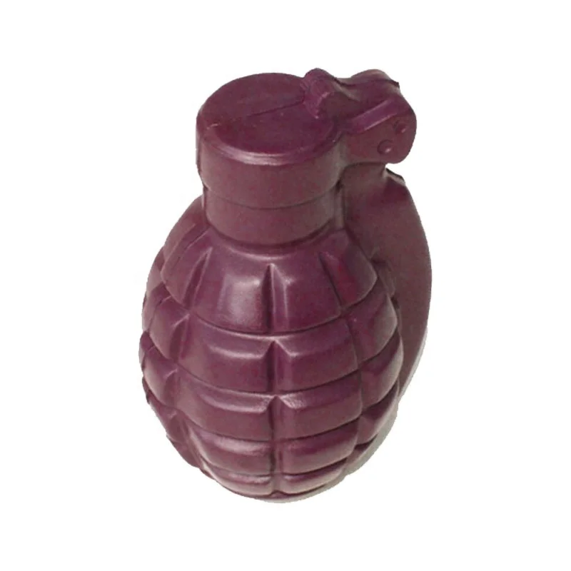 Factory Sale Novelty Manufacturer Cheap High Quality Simulation Antitank Grenades Shape PU Anti Stress Ball Toys Frag Stress Relief Toys