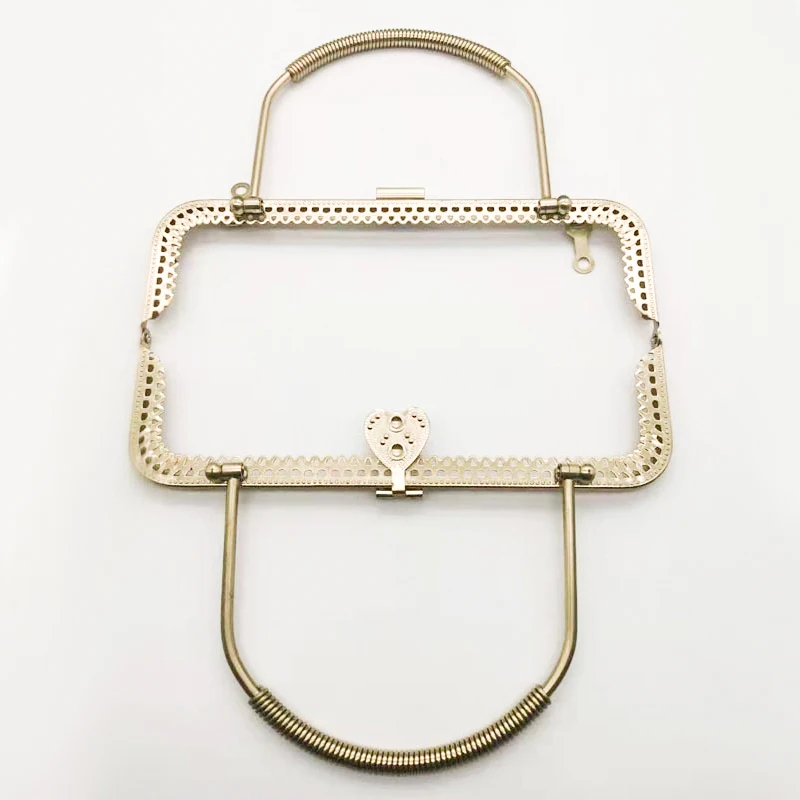 Factory Custom Metal Purse Kiss Clasp Lock Bag Frame for Bag Handle DIY Handmade