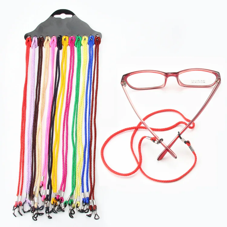 12-Piece Set Eyeglass Chain Nylon Non-Slip Glasses Cord for Sunglasses, Reading Glasses