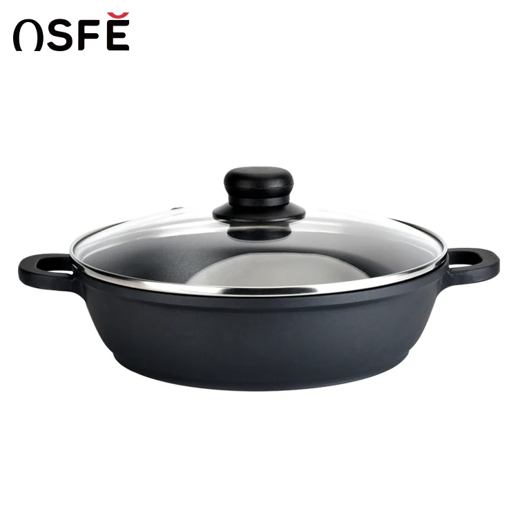 Hot Sell Classical Big Size Aluminium Cast  Kitchen Marble Non Stick Pots Cookware Sets