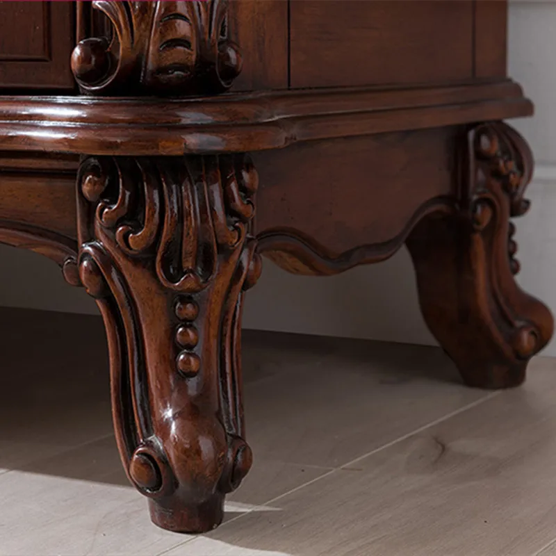 Американский античный дизайн, домашний офисный книжный шкаф из массива дерева, мебель AI318