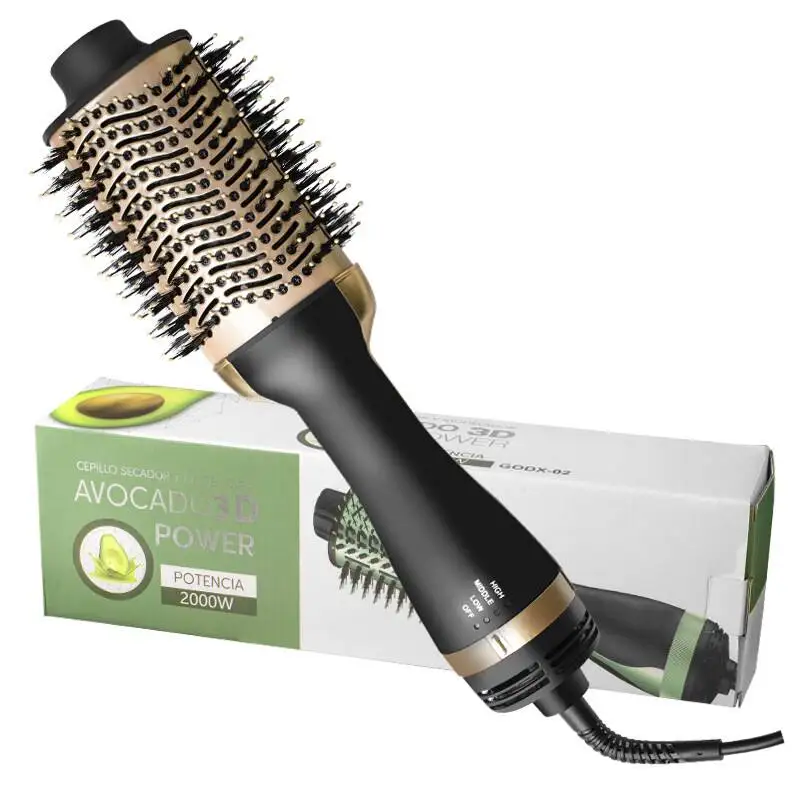 Professional 1000W Hot Ceramic 3 In 1 One Step Blow Hair Dryer straightener And Styler Rotary Volumizer Electric Hot Air Brush