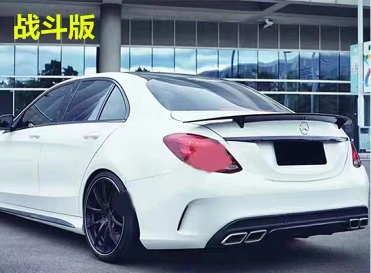 Автомобильный спойлер Запчасти для Mercedes Benz C-class W205 багажник GTS стиль 2015-2021 глянцевый черный спойлер