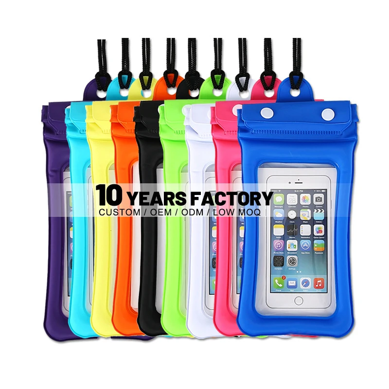 Three Layer Sealed Airbag Waterproof Bag Can Touch Screen Beach Outdoor Rafting Mobile Phone Waterproof Bag