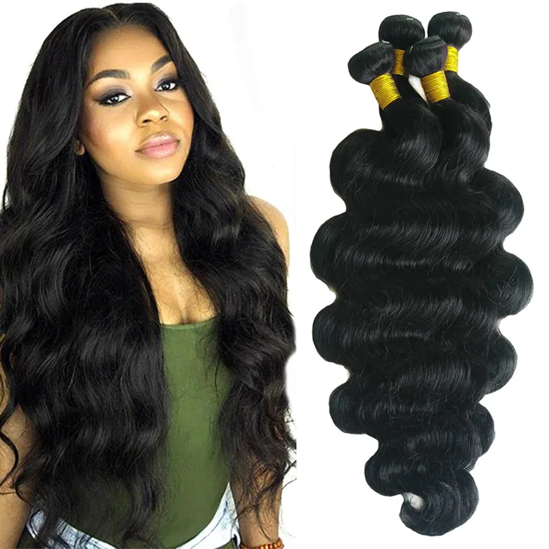 ML Body Wave Hair Extensions Cuticle Aligned Virgin Hair Dobdle Hair Extensions & Wigs  Bundles for Black Women Wefts