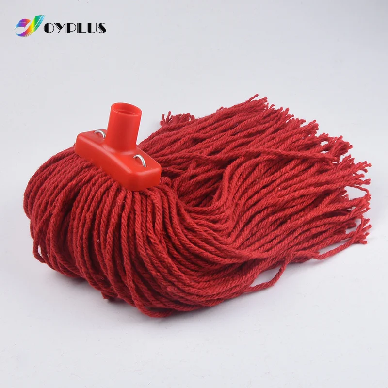 Commercial Replacement Looped String 400g Mop Refill Strip Cloth Wet Dry Microfiber Cleaning Yarn Cotton Mop Head