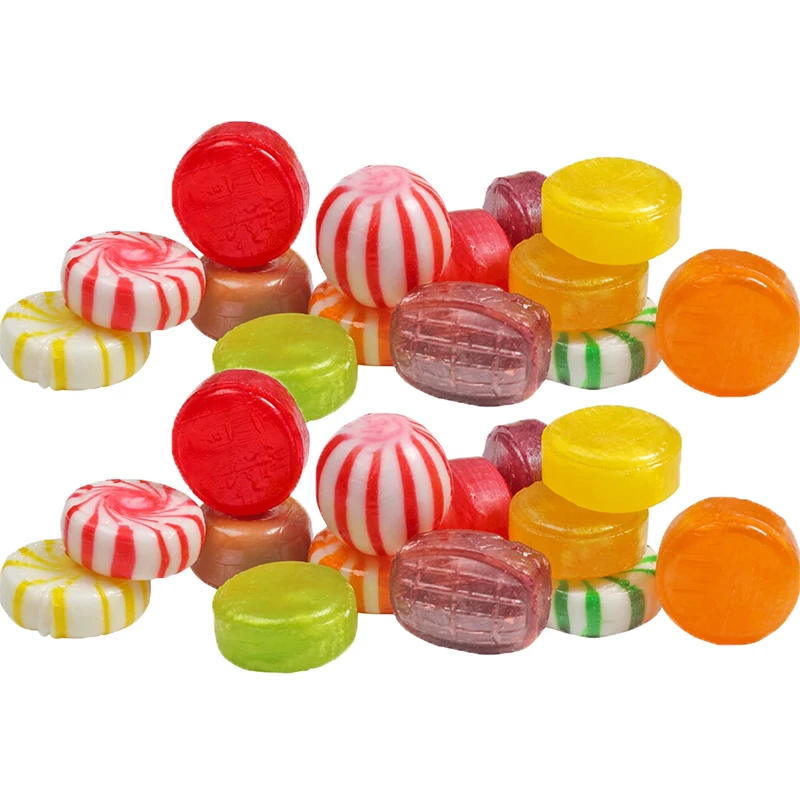 Bulk Individually Wrapped Assorted Hard Candy Choco Starlights, Butterscotch, Tropical Fruits Perfect for Christmas Candy