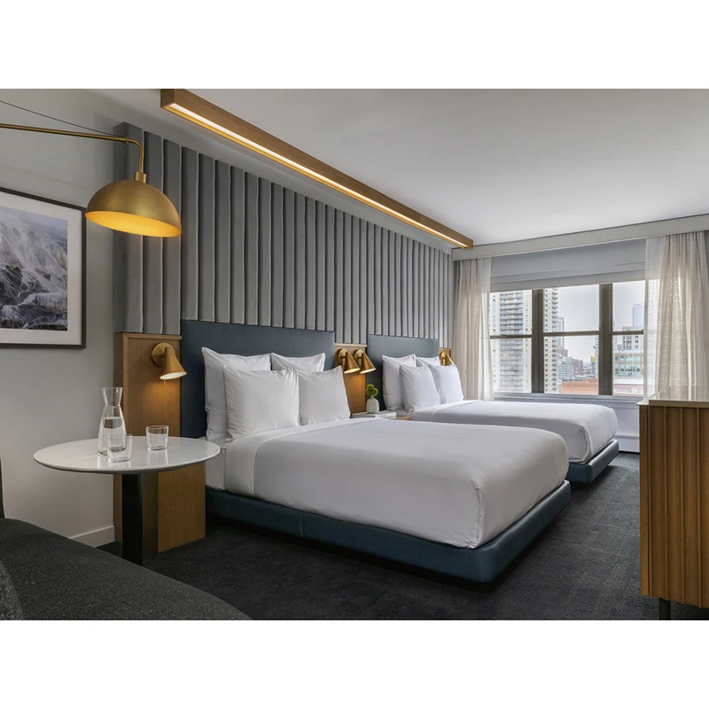 TAISEN hotel casegoods Elegant Modern USA Hotel Furniture Bedroom Sets 5 star