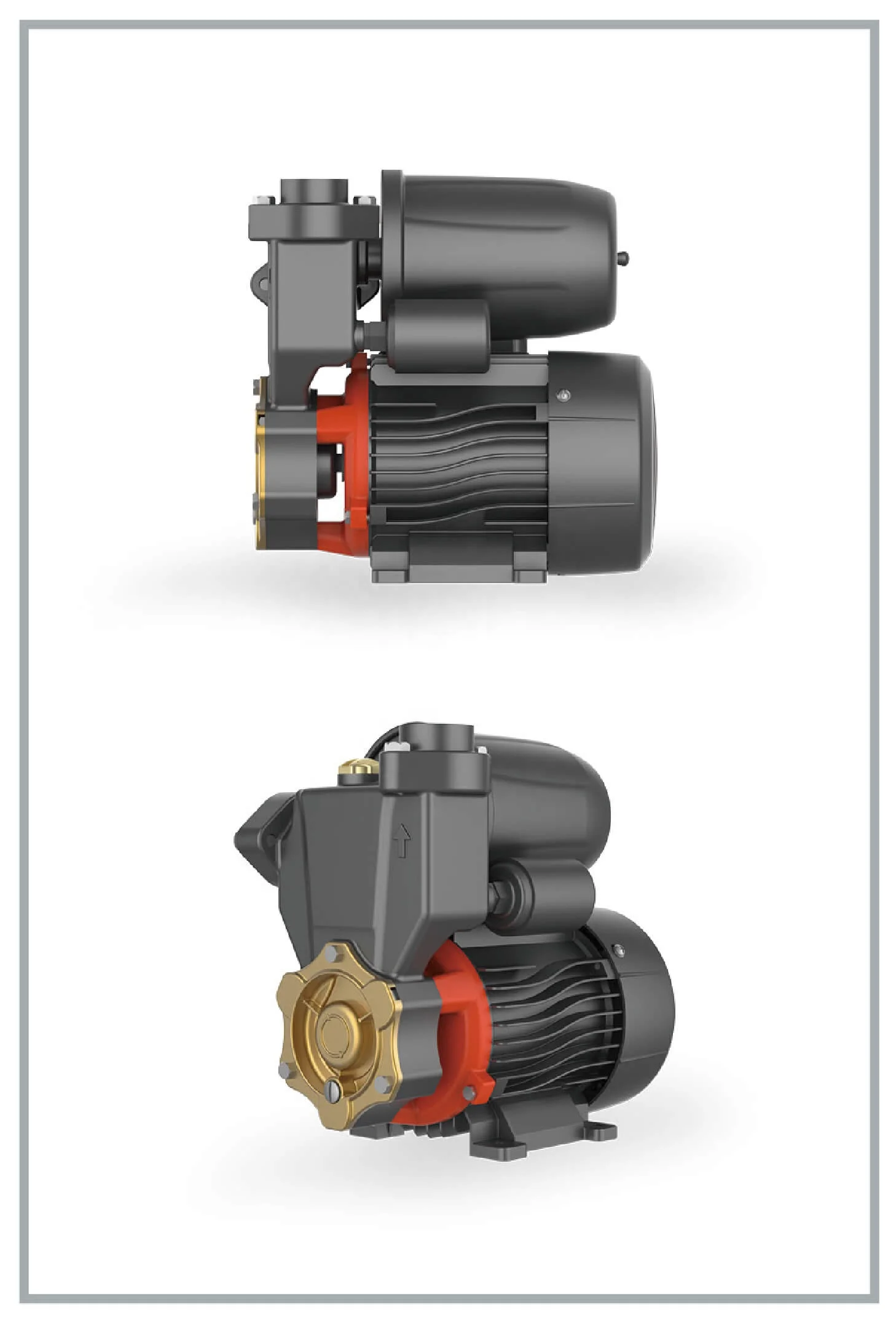 LEO 0.17-1HP Self-priming Peripheral Pump with Pressure Tank, suitable for Water Supply, Automatic Booster Sprinkler System