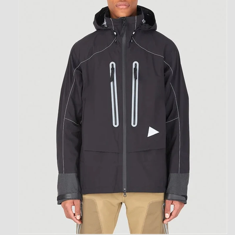 Wholesale Mens 100%Nylon Camping Raincoats Packable Custom Logo Waterproof Jacket Light Weight Rain Jacket