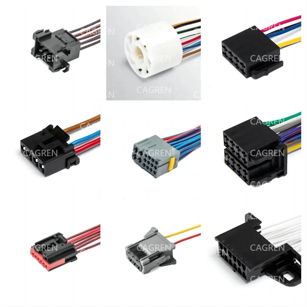 Wring Harness HX447 Connector 176143-2 2-pin  fan motor for engine cooling for cars Lada(VAZ) Grant, Kalina, Datsun,