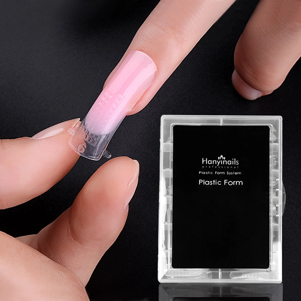 DIY Manicure Salon Art Mold Tips Quick Building Form Poly Nail Gel Extension False Nail Tips Mould Design Acrylic Finger