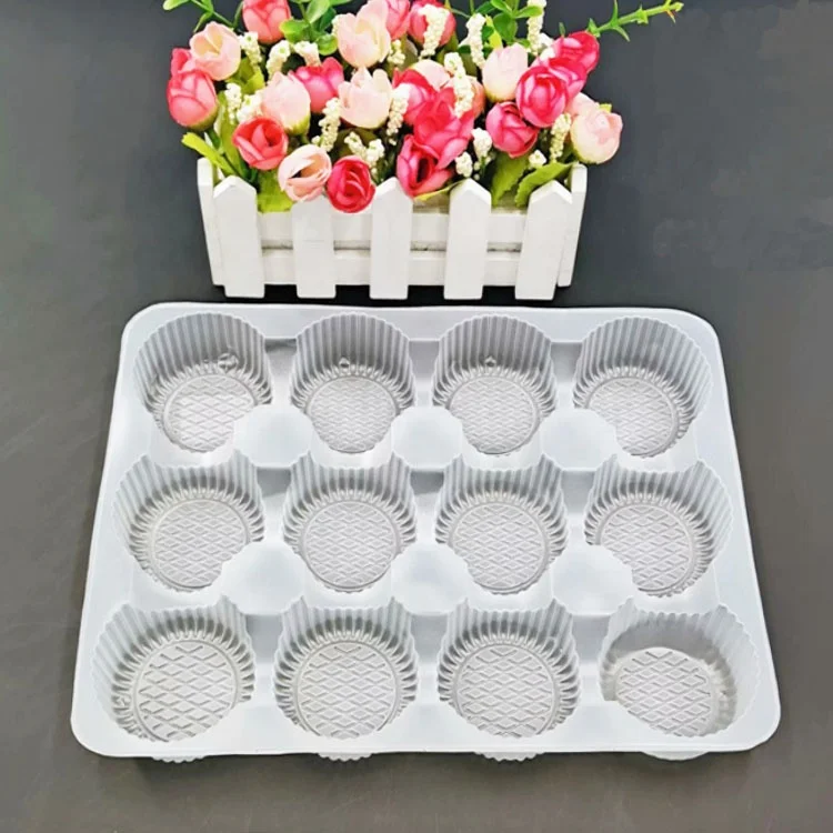 12 Hole Xiaolongbao Trays Plastic Disposable Microwave Supporting Anti - freeze Food Packaging Box PP Material plates