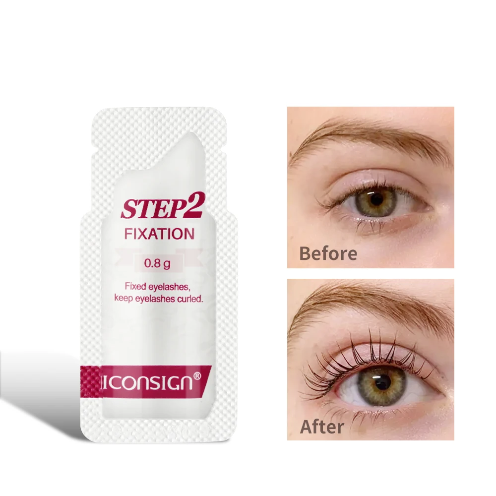 hot sales lash lift sachets private label 0.8g*10 sachets perming lotion eyelashes curler stars colors lash lifting