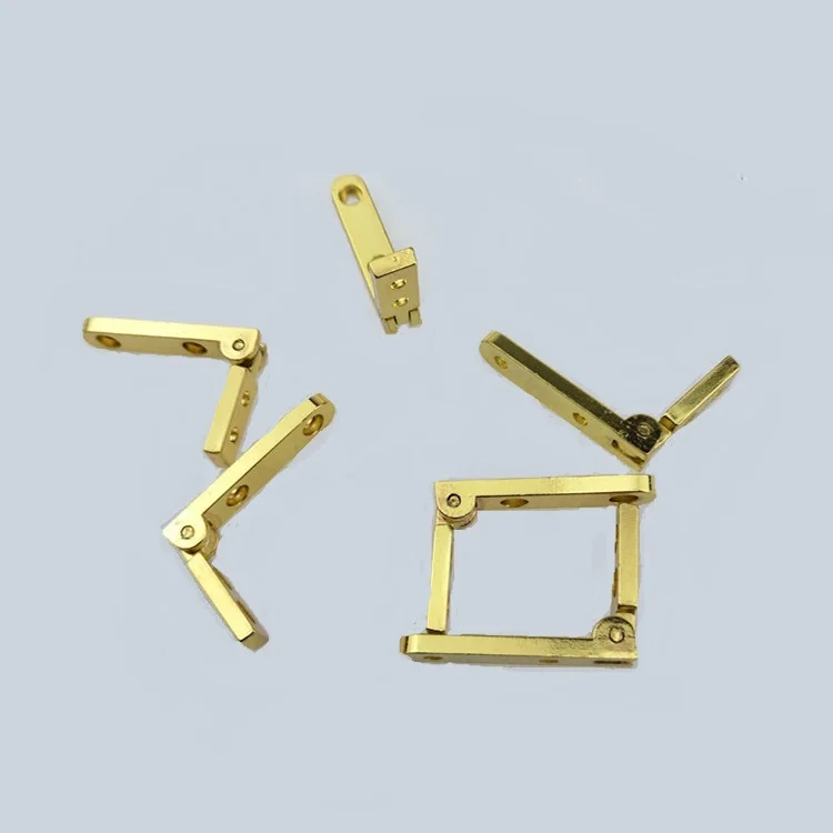 Gold color side rail hinge for wooden box