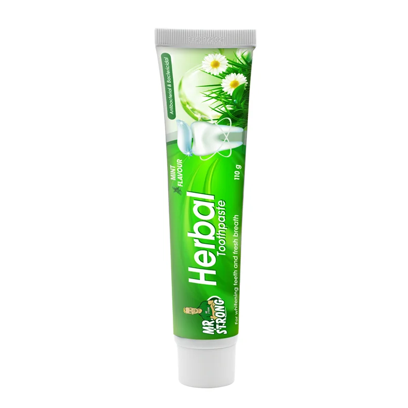 Great Performance Fluoride and Herbal Formula Whitening Toothpaste with Private Label and Safe Formula