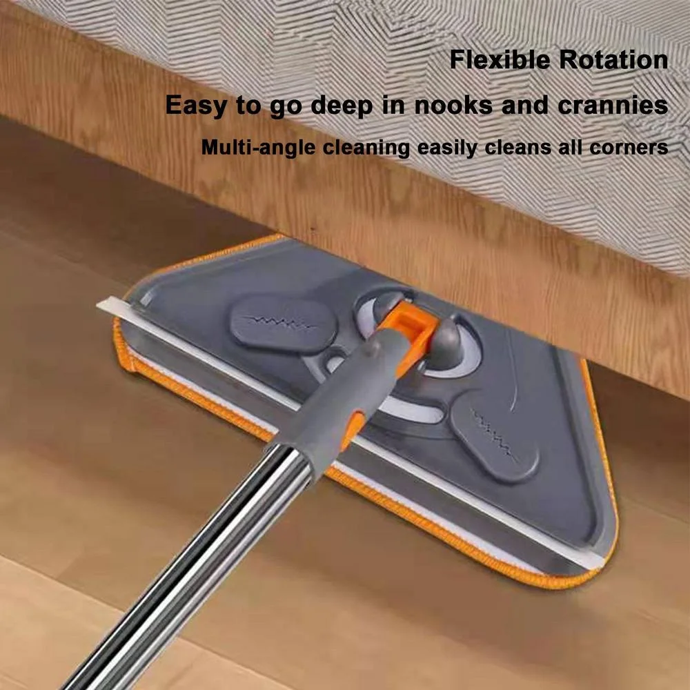Rotatable Triangle Deep Cleaning Dry Wet Mop Window Cleaner Dust Remover Wall Mop Long Handle Mop