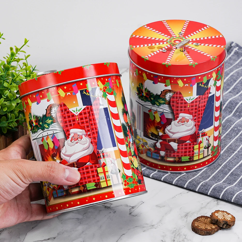 Custom Empty Middle Size Round Kid Playing Card Candy Gift Package Tin Box Wholesale Card Game Gift Metal Tin With Engraved Logo