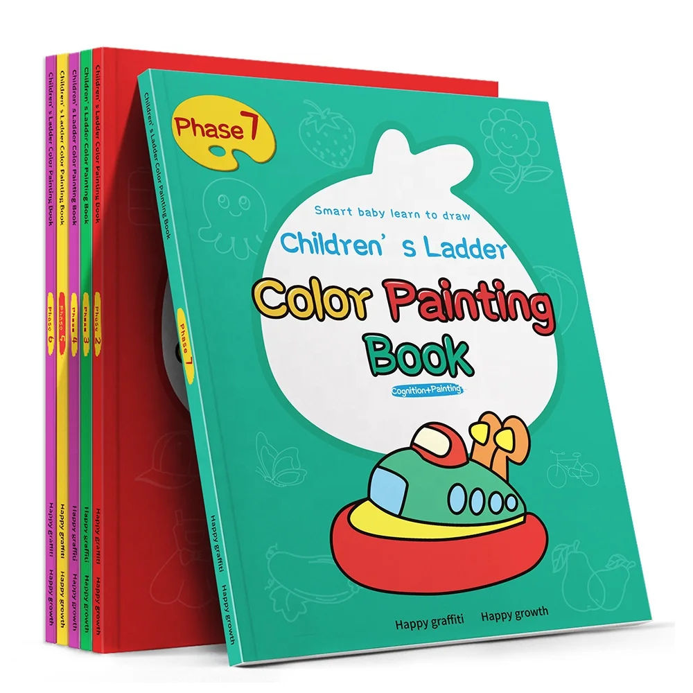 
Doodle Book Color Painting Drawing Coloring Graffiti Hot Sales Popular Early Education Phase 7 Children Art Paper Soft Cover 
