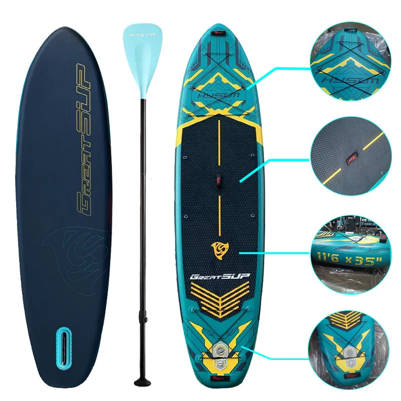 Durable Wooden SUP Surfboard for Fishing  Factory Direct Paddleboard