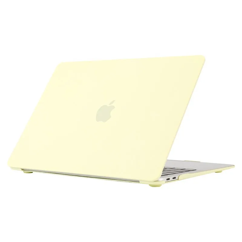 Кремовый Жесткий Чехол для ноутбука Mac Book Air Pro Retina 11 13 15 16 Touch Bar A2338 M1A2251 A2159 New Air 13 A2179 A2337, чехол