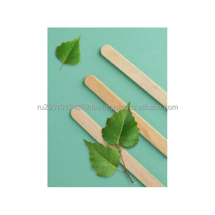 Depilatory spatulas wooden disposable from environmentally friendly birch wood price biodegradable products