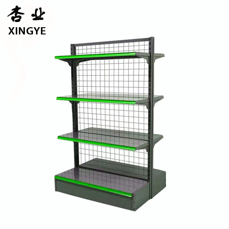 High Quality Heavy Duty Cold-Rolled Steel Gondola Grid Supermarket