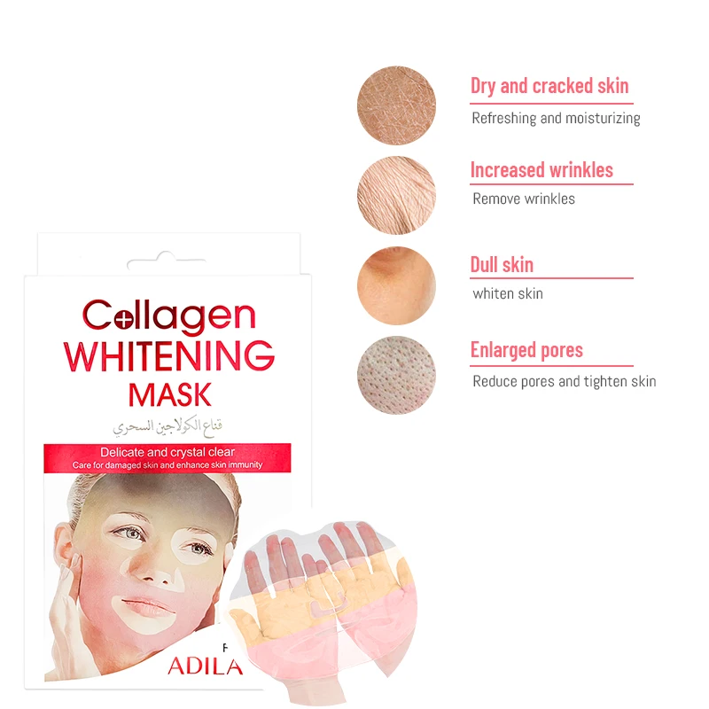 Private label cosmetic skin care Multi Color Hydro Facial Jelly Mask korea Water Soluble Collagen Film Mask anti wrinkle