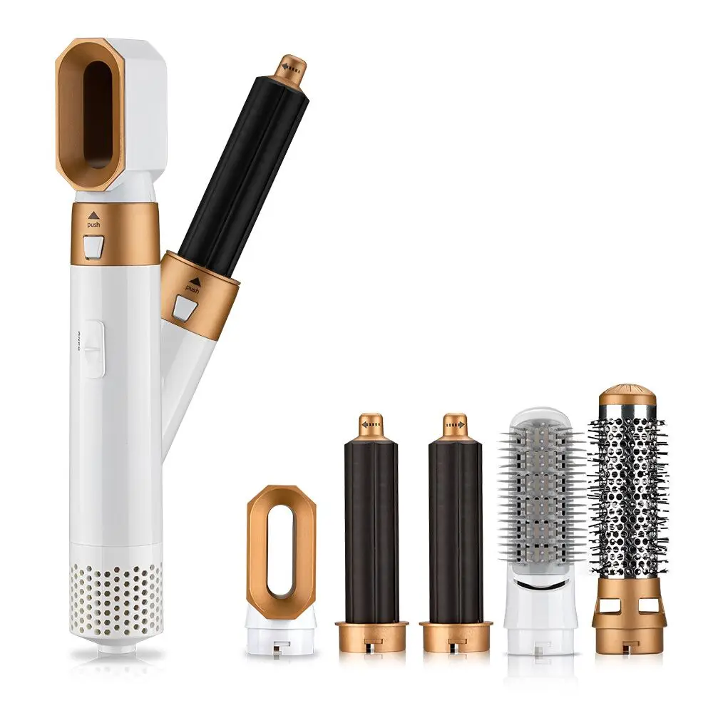7 in 1 Hair Styling Stools Complete Styler Set Automatic Curling Iron Air Curler Air Spin Curl Ceramic Rotating Curler