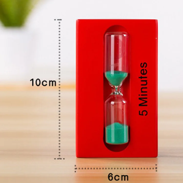 Wholesale high quality 3/5/7 minute small thin wood glass crystal creative home crafts hourglass