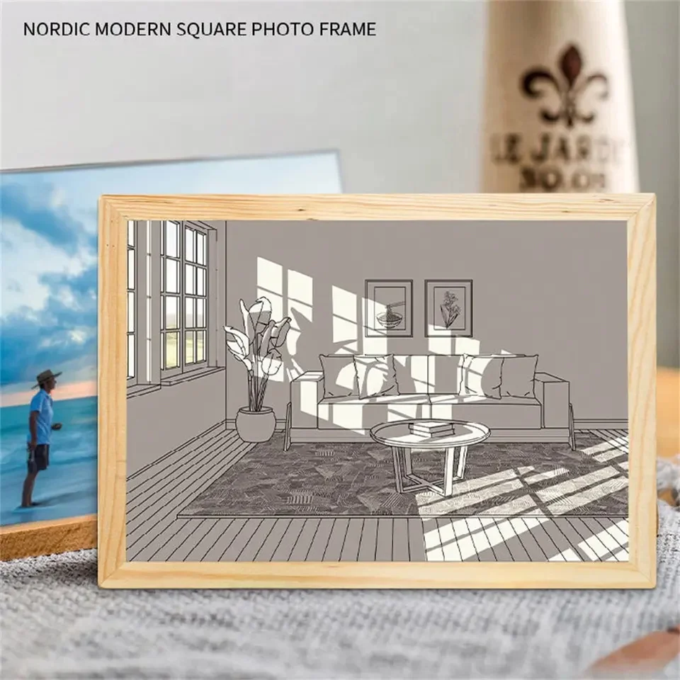 Usb Luminous Painting Living Room Bedroom Creative Three Color Dimming Led Decorative Painting Night Light