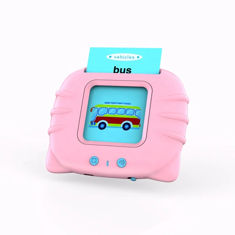 Portable light  kids educational toys early learning speaker early education card machine