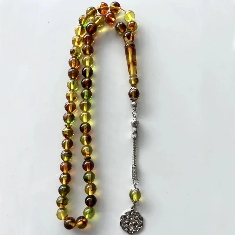 10mm 45 Beads Clear Crystal Tasbih Resin Muslim Gift Rosary Bead Islamic Prayer Beads Jewelry