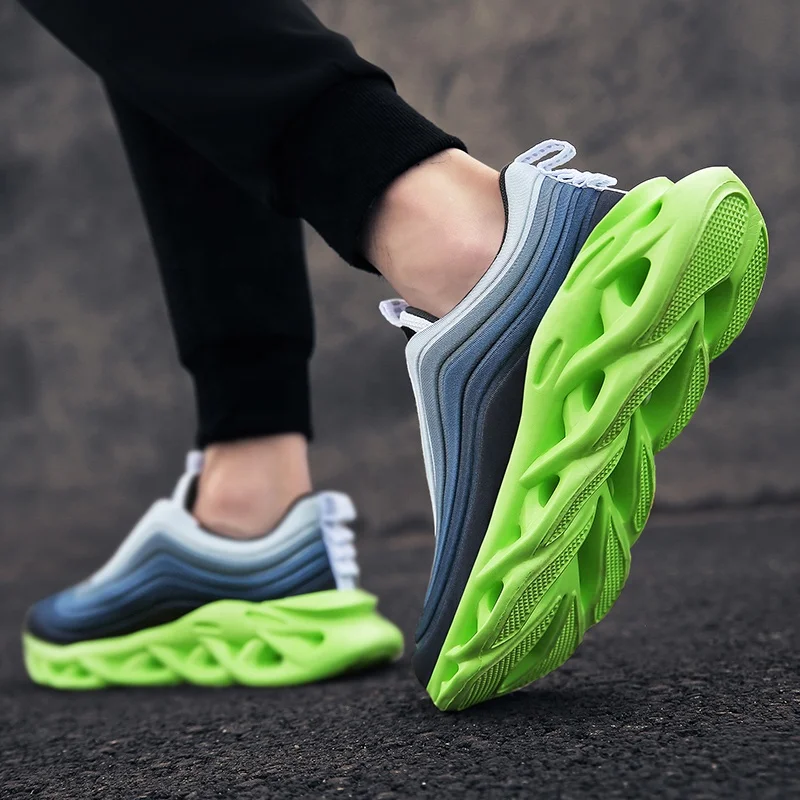 
Mens Subtle Gradients Design Casual Shoes Trail Blade Basketball Sneakers colourful sneakers 