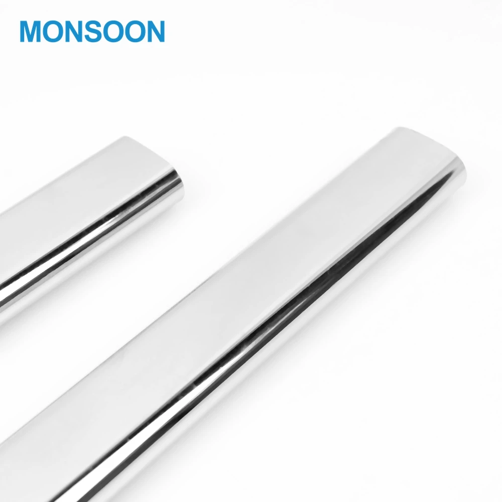 
Monsoon Hot Sale Wardrobe Accessories Chrome Iron Oval Aluminum Hanging Tube Stainless Steel Wardrobe Tube 