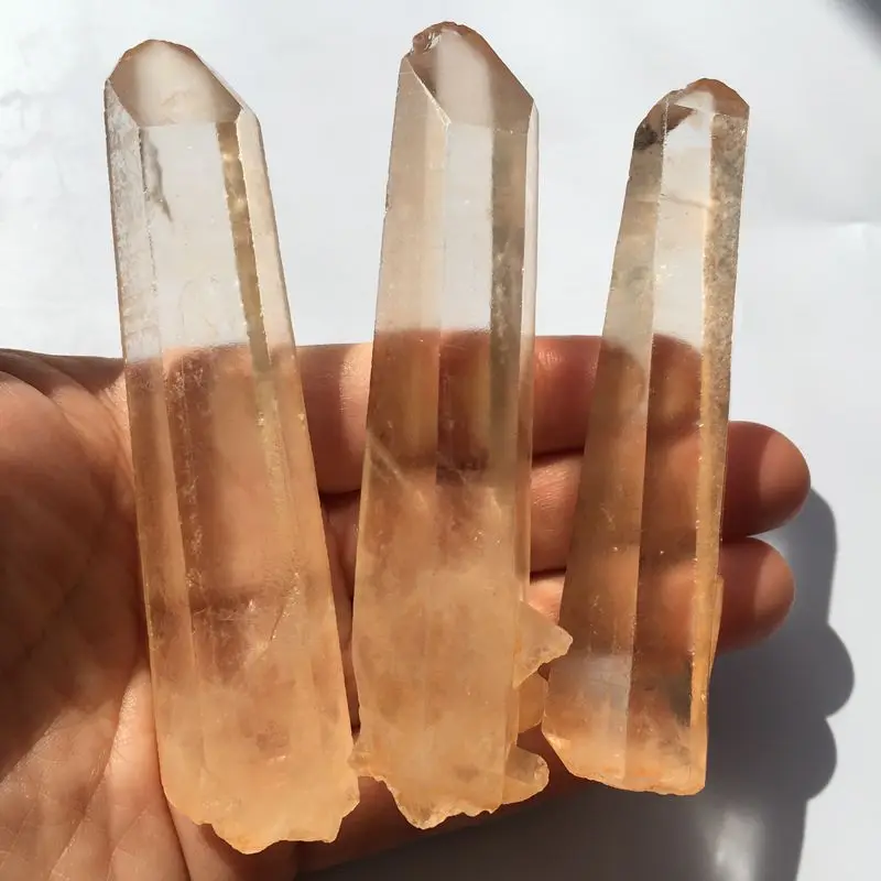 Natural raw healing quartz crystal terminated point clear quartz point Lemurian Seed rough crystal point