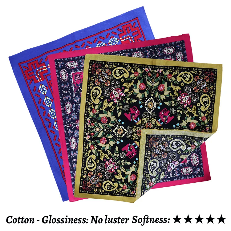 Focus on Customization Standard Size 22inch Silk Bandana For Events
