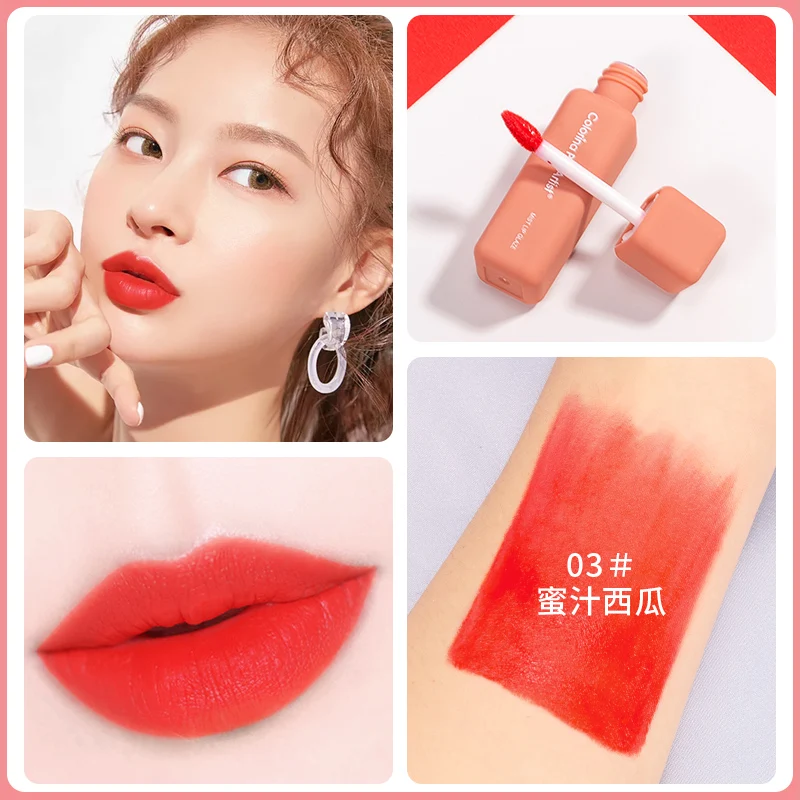 Colorina Good Quality Long Lasting makeup cometic label liquid lipstick matte lip glaze accept customized logo lip gloss