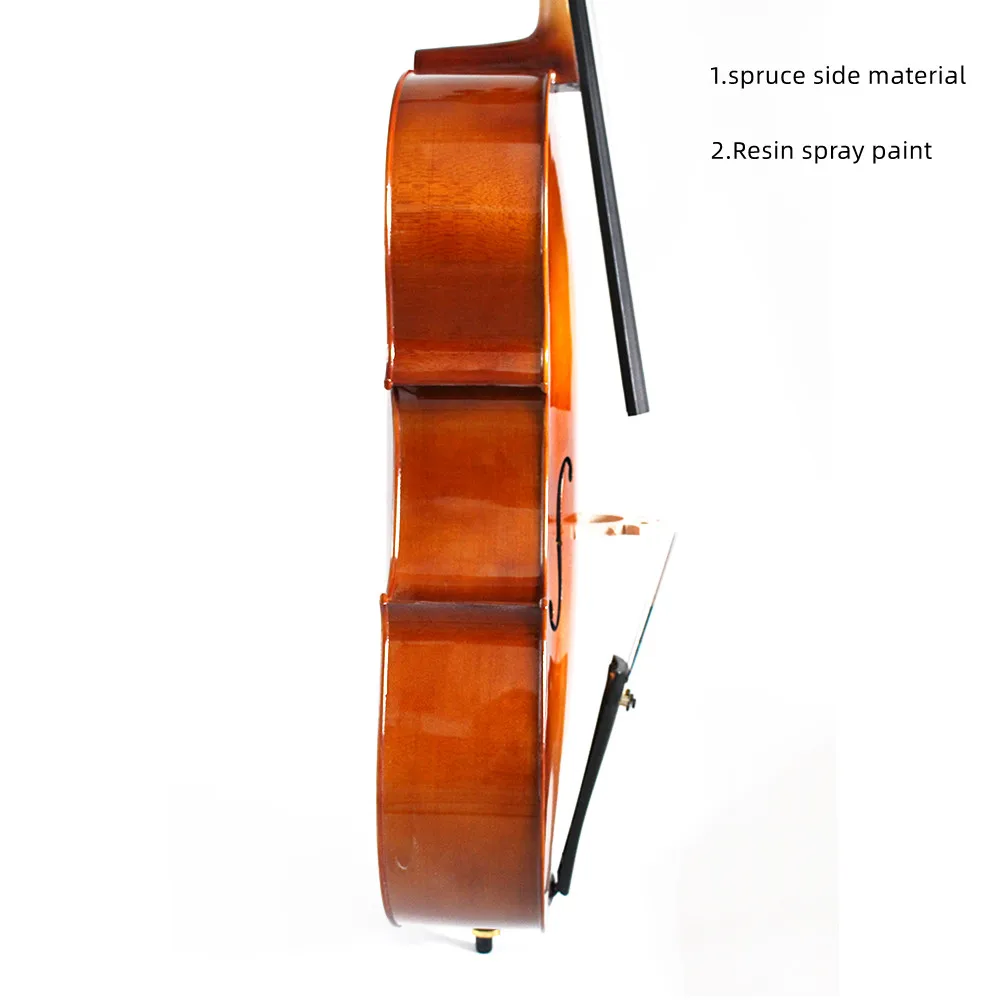 Factory Price  High Quality  Professional 4/4  High-gloss Handmade  Spruce  Cello Teaching Recommended