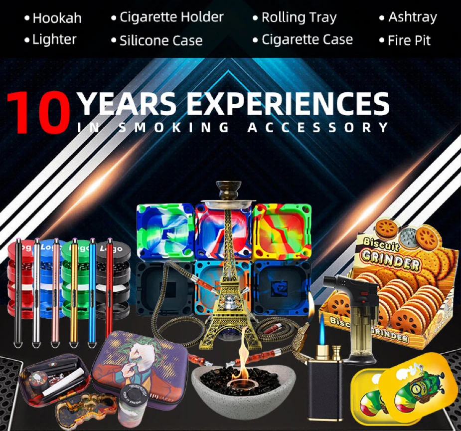 Hot Selling Tobacco Rolling Tray with Lid Sublimate Smoking Kit Accessories Tin Metal Rolling Wholesale Smoke Shop Tray Serving