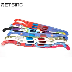 Wholesale paper 3D red and blue glasses custom cardboard 3d movie glasses double white square frame folding glasses