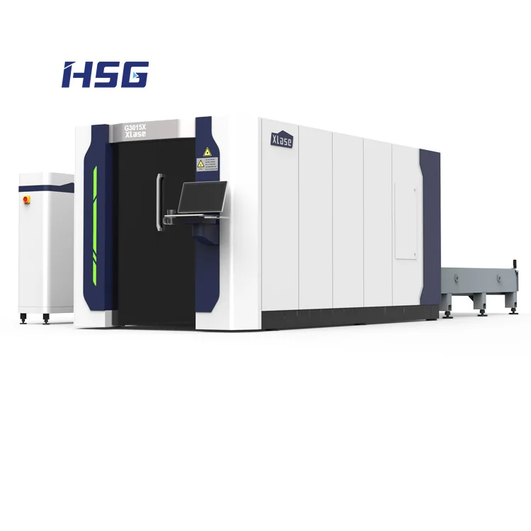 Машина для лазерной резки hsg картонная стальная дверь и панель Стальная Сетчатая ограда Металлическая пластина лазер 3 кВт мощность