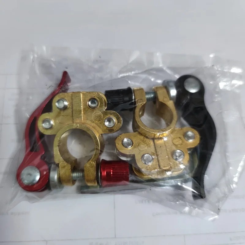 220g/set TOP quality Brass connector clamp quick release / adjust disconnect multi link battery terminal  Positive &Negative