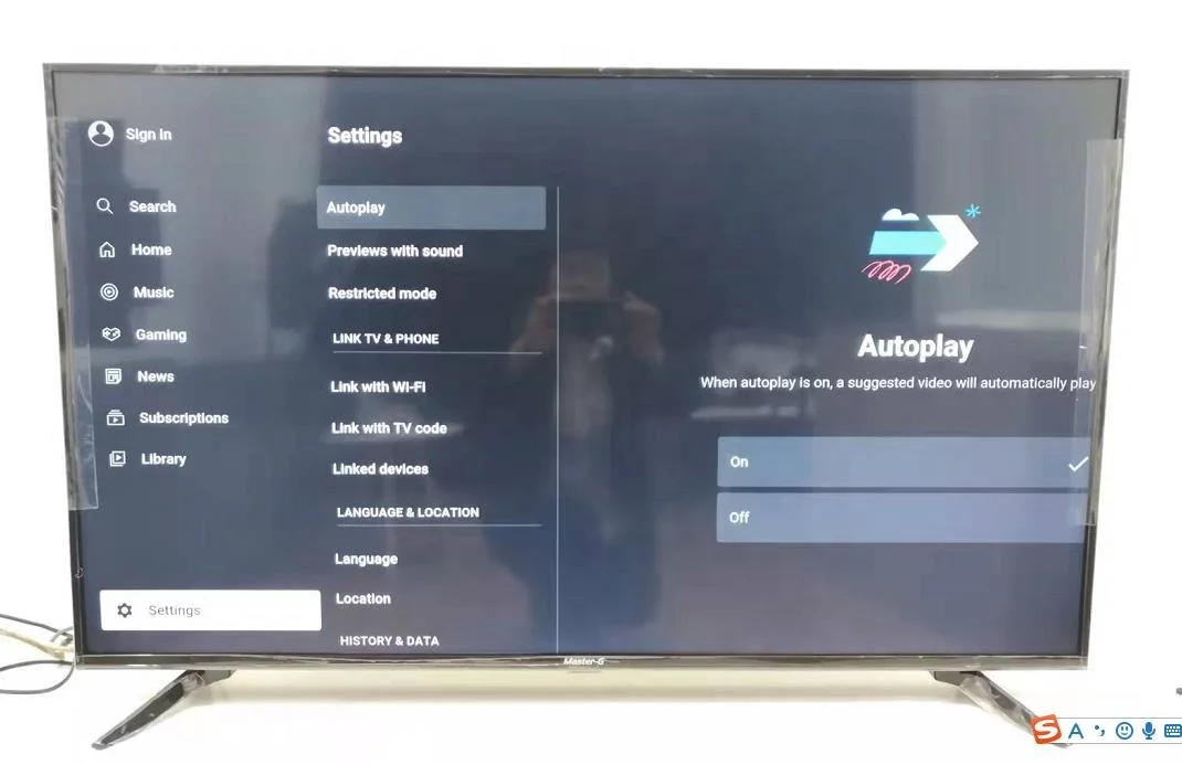 Master-G  special hot selling 4K 50 inch smart tv high reputation low price most cost effective easy operate