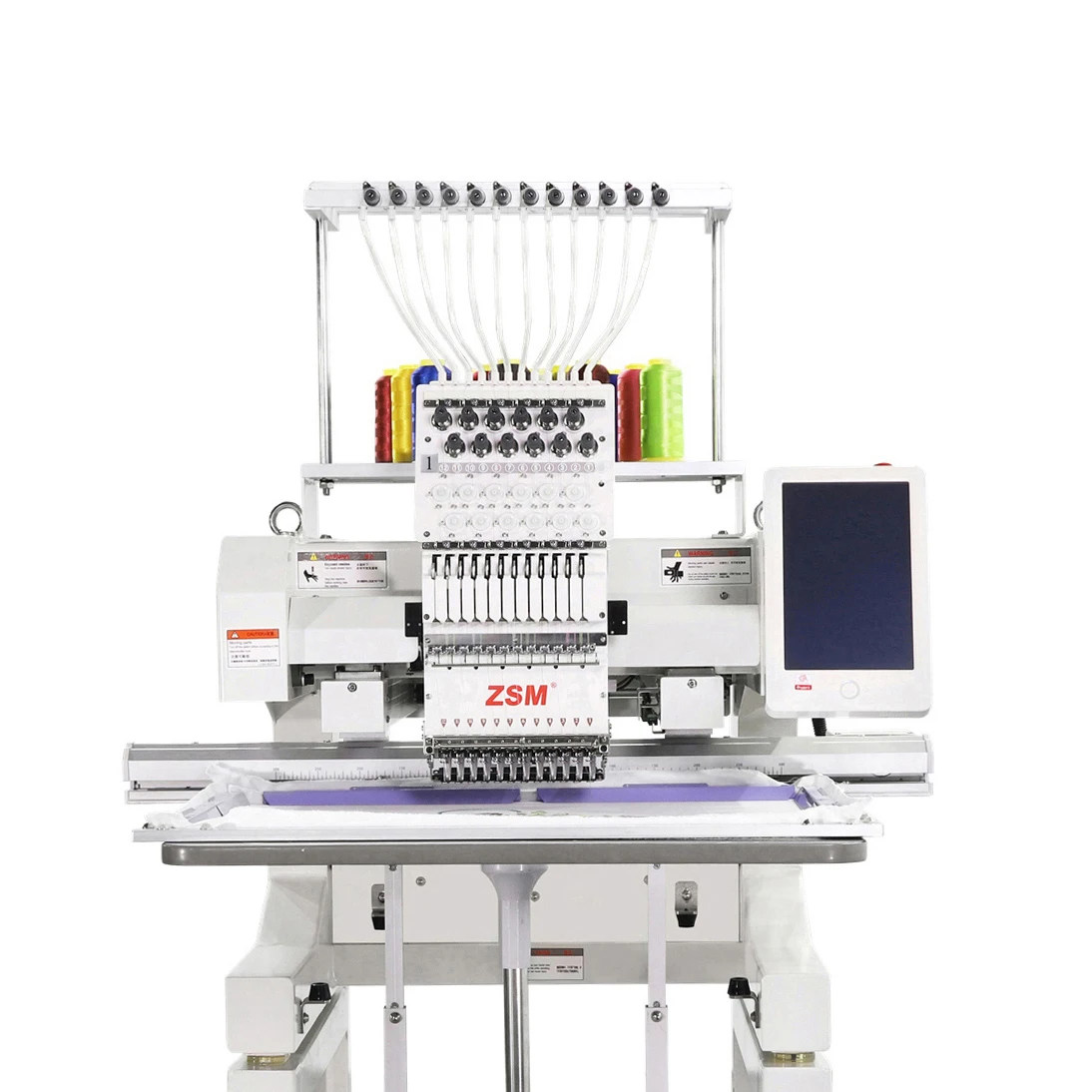 1 Head 12/15 Needles Embroidery Machine Home Use Computer Embroidery Machine High Speed Flat Embroidery Machine