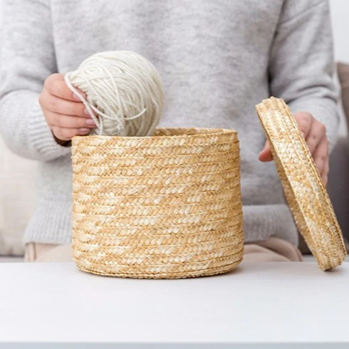 2021 Hot Sale High Quality New Trend Woven Cat Bed Nest Wall Decorative Cotton Food Basket