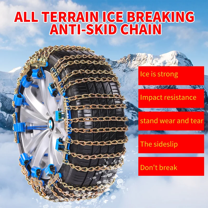 
2021 Hot Sell Snow Anti-skid Chains High-quality alloy steel snow tire chains 