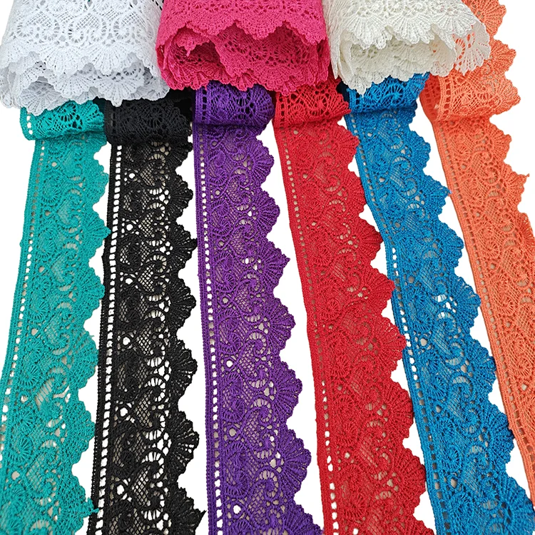 Factory custom chemical lace fabric embroidery lace for clothing guipure trim