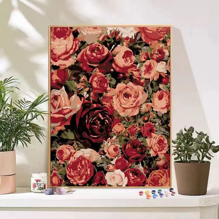 Diy Oil Painting By Numbers  Painting On Canvas With Frame Paint By Numbers For Home Decor Gifts