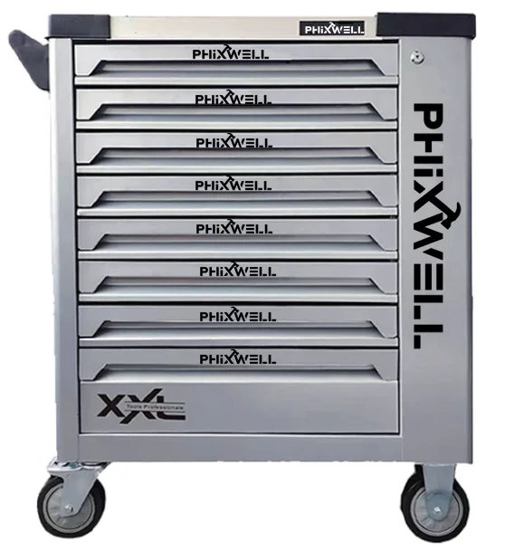 8 drawers with 6 trays workshop garage tool trolley cart chest cabinet sets box with tools set